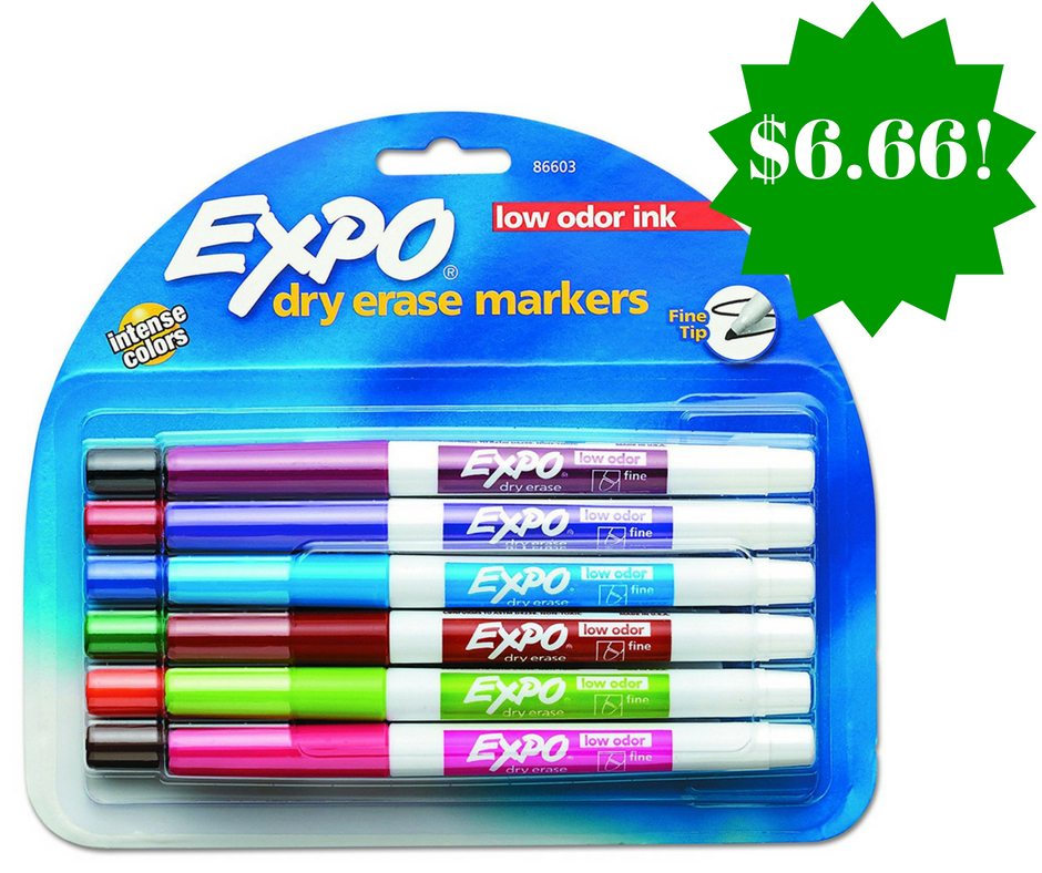 Amazon: Pack of 12 EXPO Fine Point Dry Erase Markers Only $6.66 (Reg. $16) 