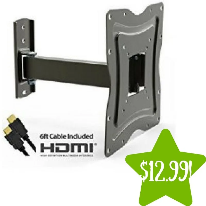 Walmart: Full Motion TV Wall Mount for 10"-50" TVs Only $12.99 (Reg. $79) Walmart: Full Motion TV Wall Mount for 10"-50" TVs Only $12.99 (Reg. $79)
