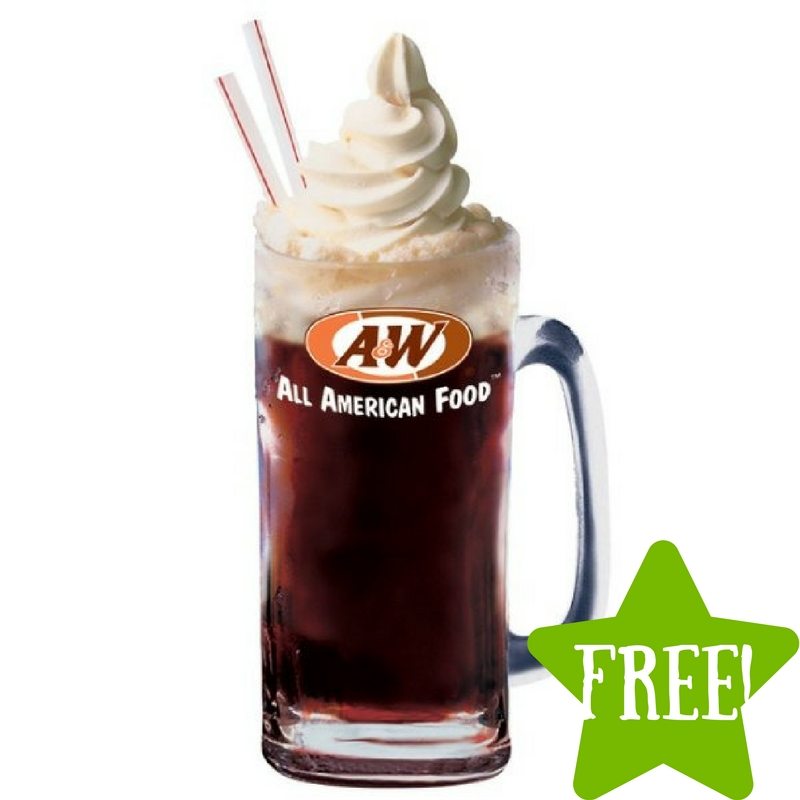 FREE A&W Root Beer Float
