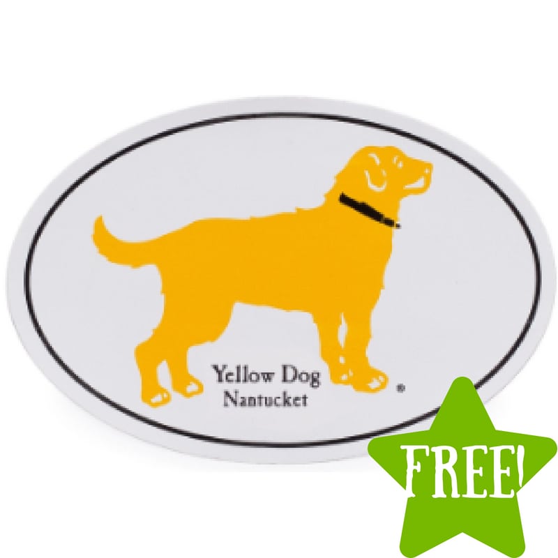 FREE Yellow Dog Nantucket Stickers 