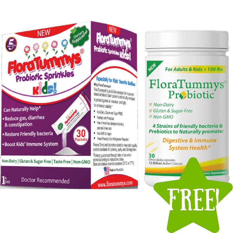 FREE Sample of FloraTummys Probiotic for Kids or Adults