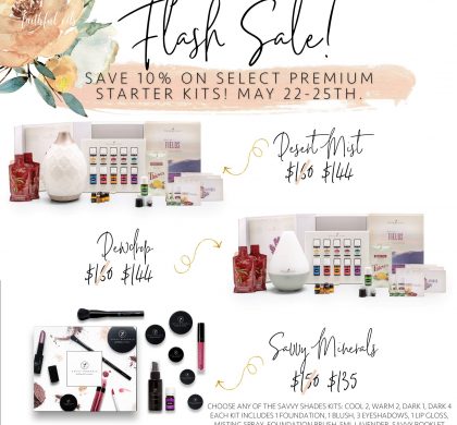 WOW! RARE SALE: Young Living Essential Oils OR Savvy Minerals Makeup Starter Kit NOW.. may sell out!!!