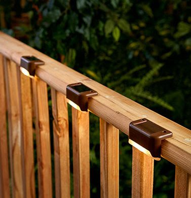 Set of 3 Solar Deck Lights for only $6.98!!