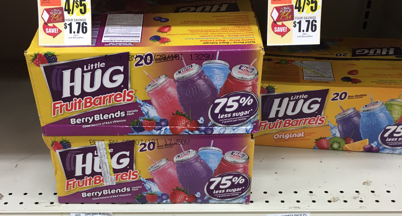 Little Hug Fruit Barrel Drinks stockup deals at Wegmans, Target