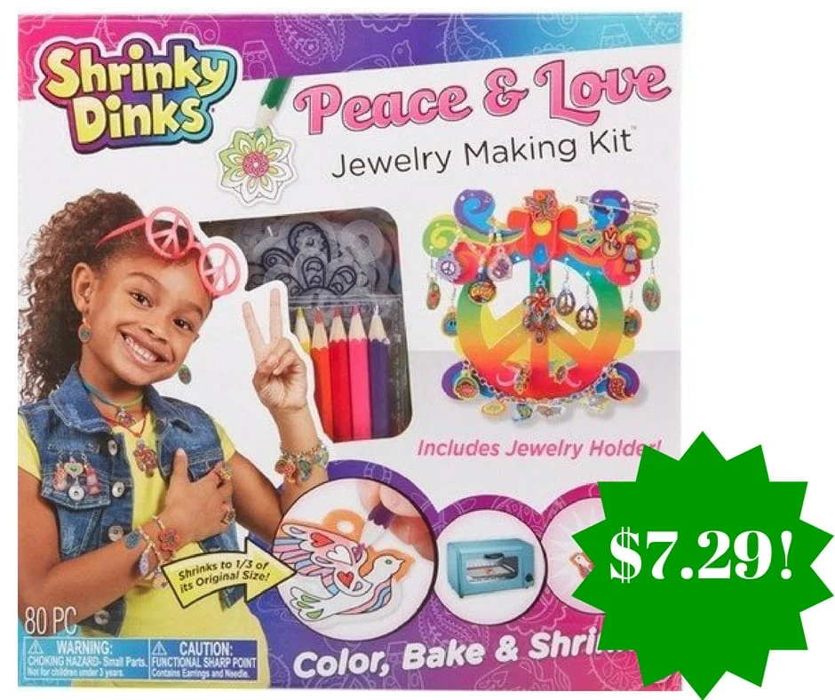 Amazon: Shrinky Dinks Peace and Love Jewelry Kit Only $7.29 (Reg. $15.50) Amazon: Shrinky Dinks Peace and Love Jewelry Kit Only $7.29 (Reg. $15.50)