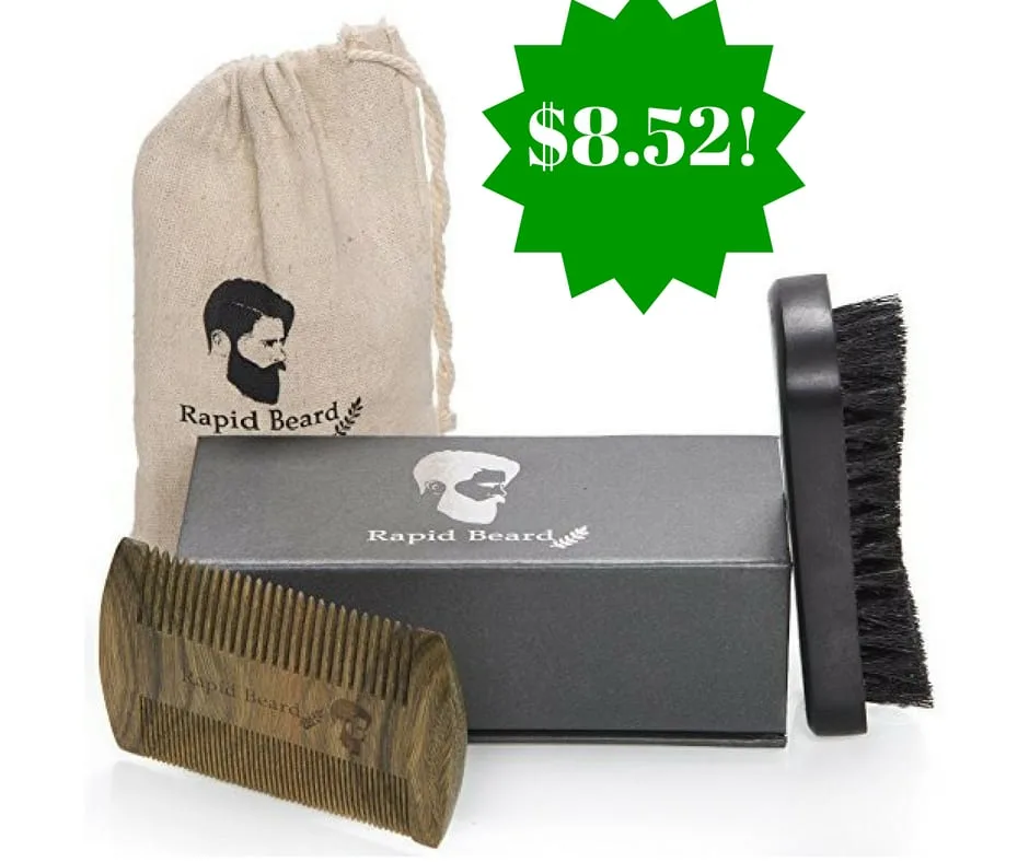 Amazon: Rapid Beard Beard Brush and Comb Kit Only $8.52 (Reg. $50) Amazon: Rapid Beard Beard Brush and Comb Kit Only $8.52 (Reg. $50)