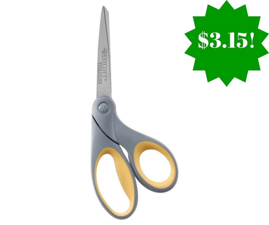 Amazon: Westcott 8‘ Bent Titanium Bonded Scissors Only $3.15 (Reg. $14) 