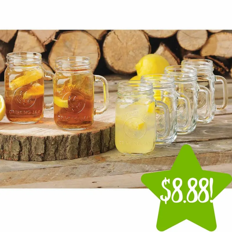 Walmart: Libbey Handled Drinking Jar 8-Piece Set Only $8.88 (Reg. $19) Walmart: Libbey Handled Drinking Jar 8-Piece Set Only $8.88 (Reg. $19)
