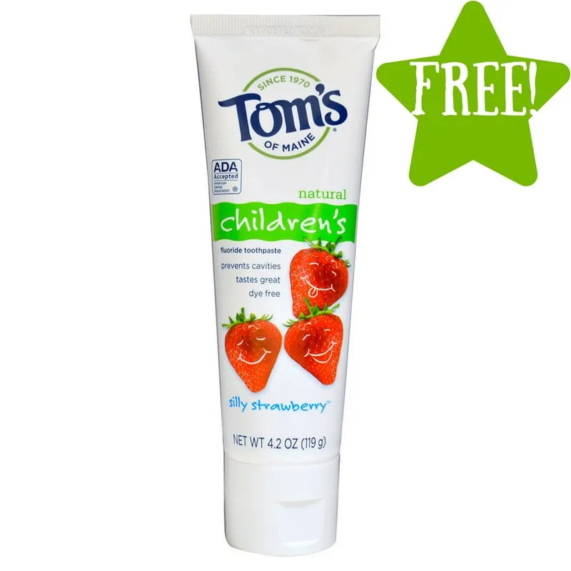 FREE Tom's of Maine Silly Strawberry Toothpaste FREE Tom's of Maine Silly Strawberry Toothpaste