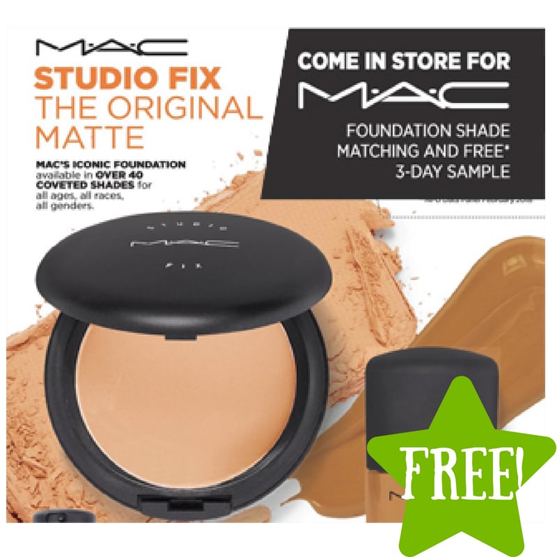 FREE 3-Day Sample of MAC Foundation at Ulta 