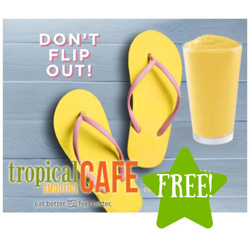 FREE Smoothie at Tropical Smoothie Cafe (Today Only) FREE Smoothie at Tropical Smoothie Cafe (Today Only)