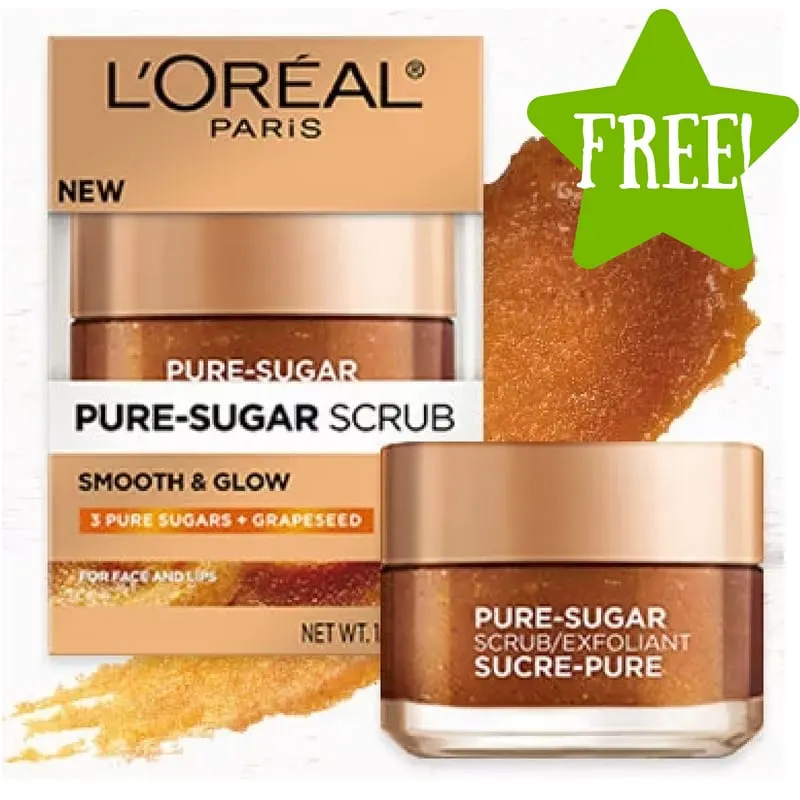 FREE L’Oreal Pure-Sugar Grapeseed Scrub Sample FREE L’Oreal Pure-Sugar Grapeseed Scrub Sample