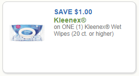 CVS: Kleenex Wet Wipes Only $0.33!