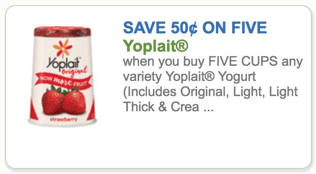 Yoplait yogurt coupons