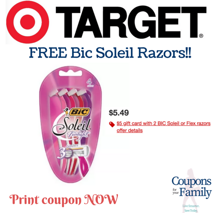 *Hurry &amp; print coupon* to Score FREE Bic Razors at Target!