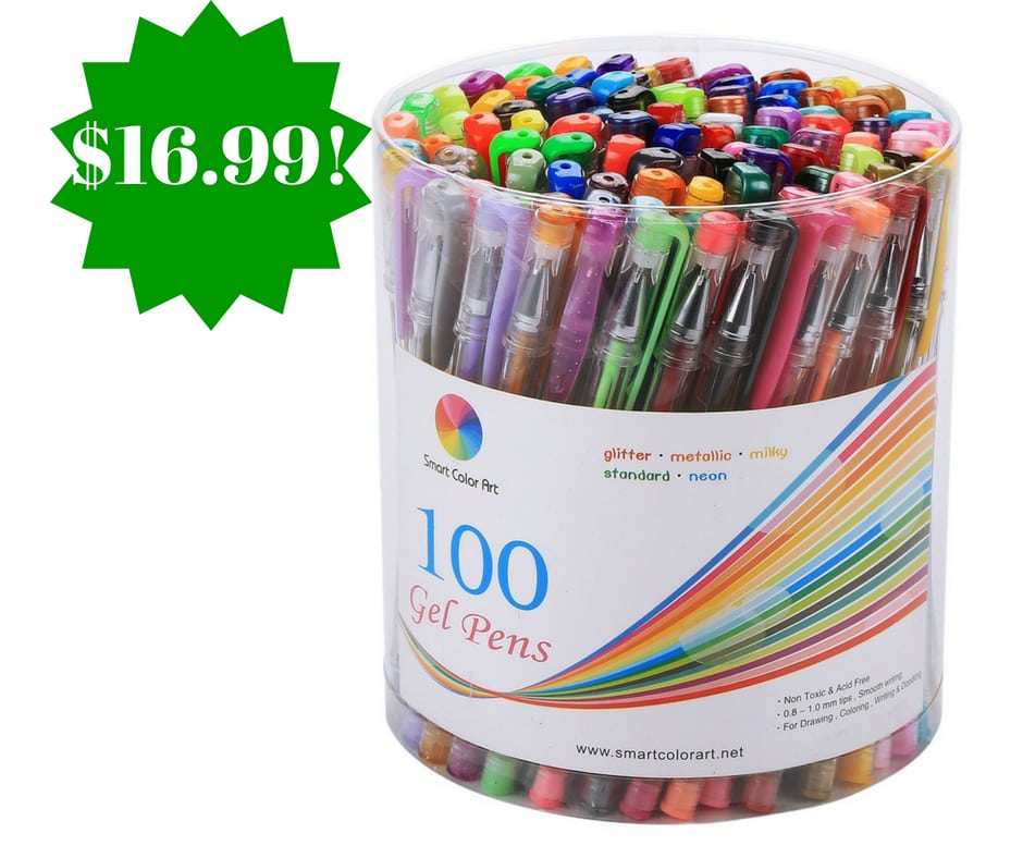 Amazon: Smart Color Art 100 Colors Gel Pens Set Only $16.99 (Reg. $59) 