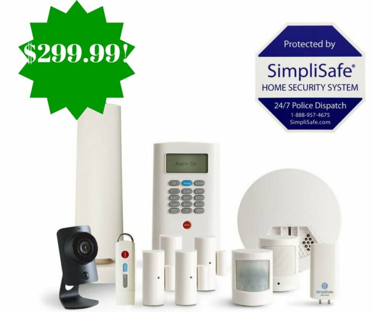 Amazon SimpliSafe 12Piece Home Security System Only 299.99 (Reg