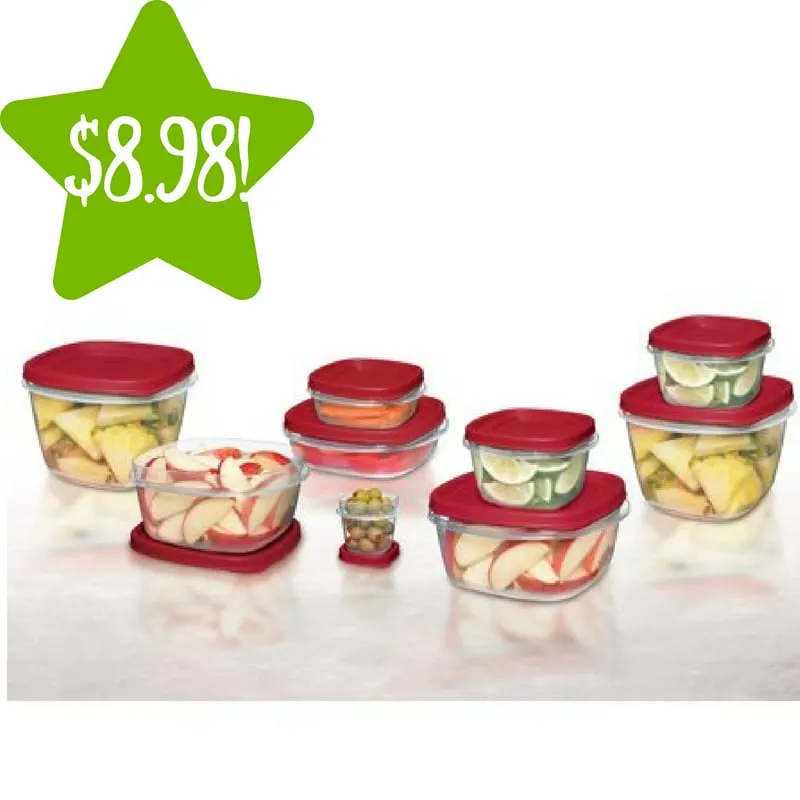 Walmart: 24 Piece Rubbermaid Easy Find Lids Food Storage Container Set Only $8.98 (Reg. $16.50) Walmart: 24 Piece Rubbermaid Easy Find Lids Food Storage Container Set Only $8.98 (Reg. $16.50)