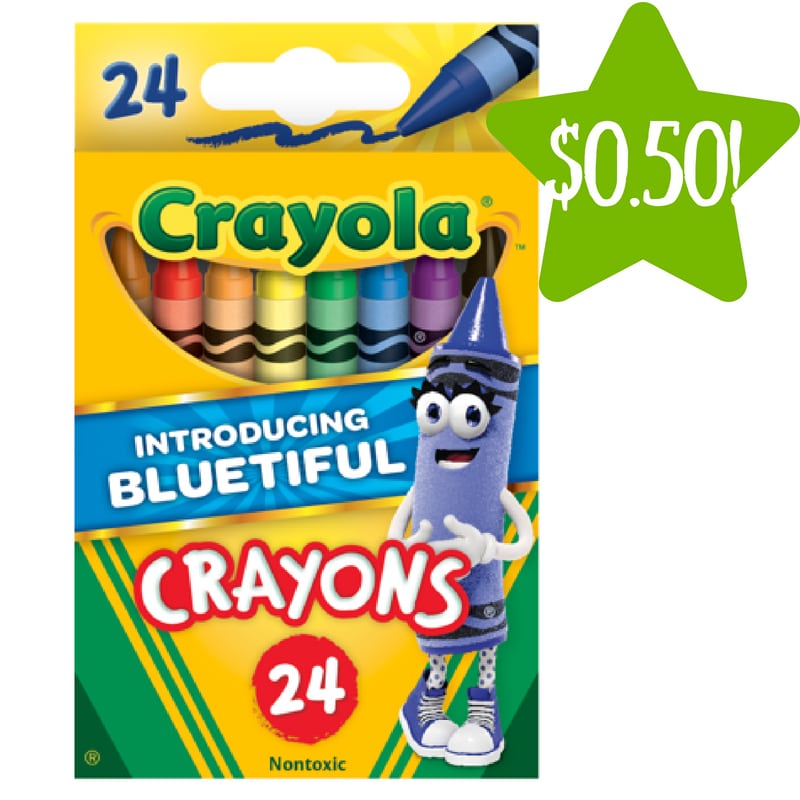 Walmart: Crayola Classic Crayon 24 Count Only $0.50 (Reg. $1.50) 