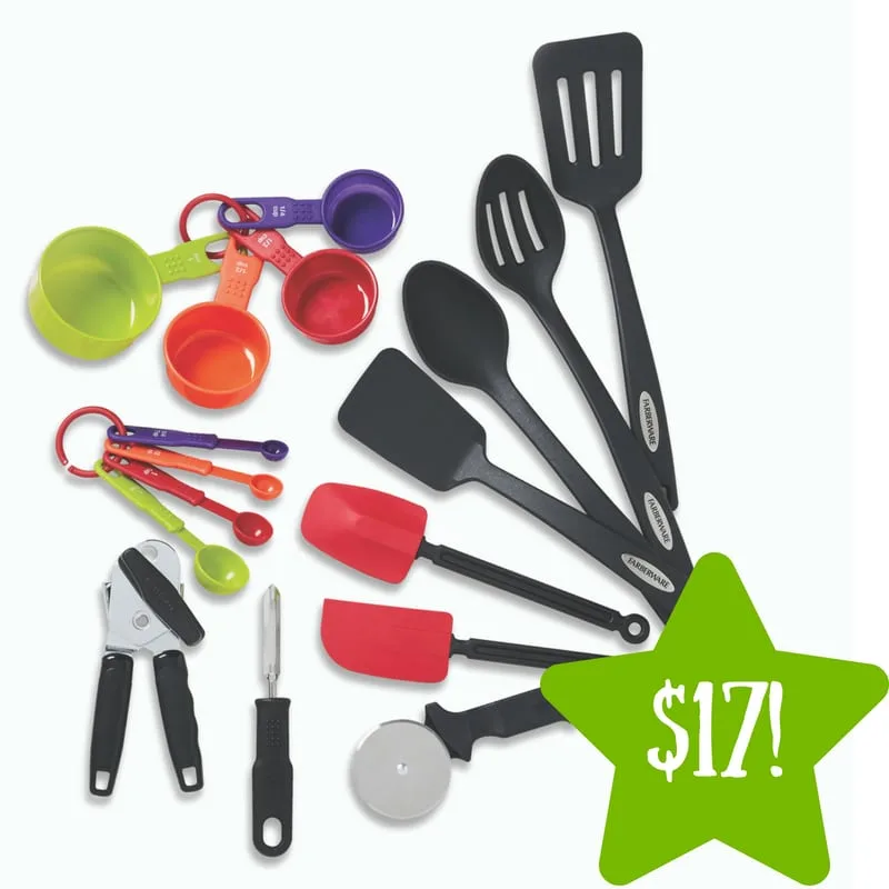 Walmart: Farberware Classic 17 Piece Kitchen Tool and Gadget Set Only $17 (Reg. $26) Walmart: Farberware Classic 17 Piece Kitchen Tool and Gadget Set Only $17 (Reg. $26)