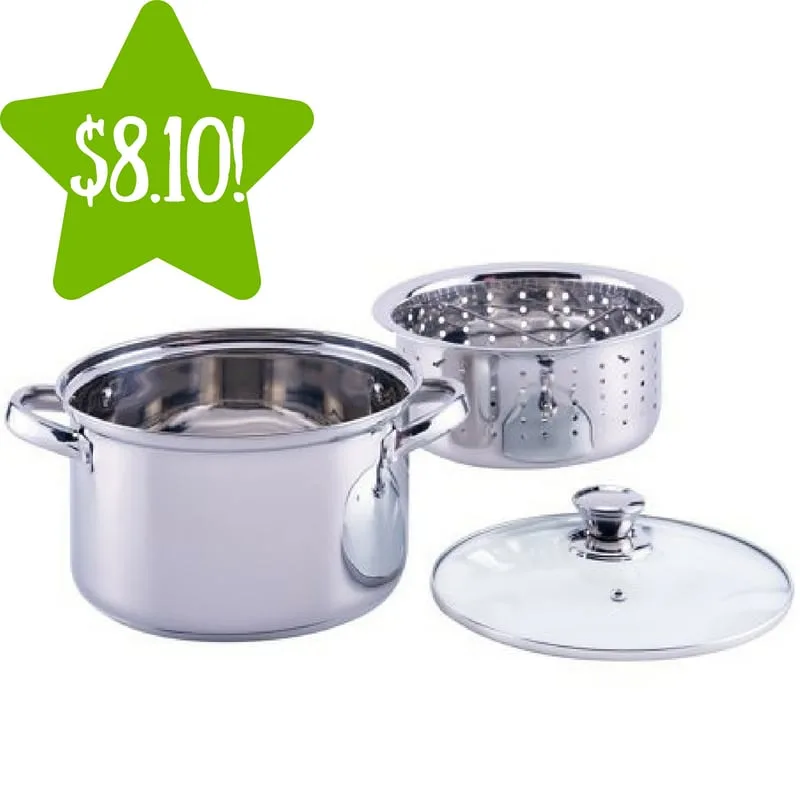 Walmart: Mainstays 4 Quart Stainless Steel Steamer Pot Only $8.10 (Reg. $15) 