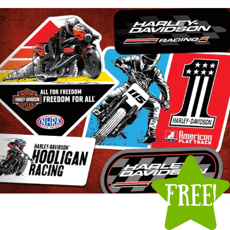 FREE Harley-Davidson Racing Stickers