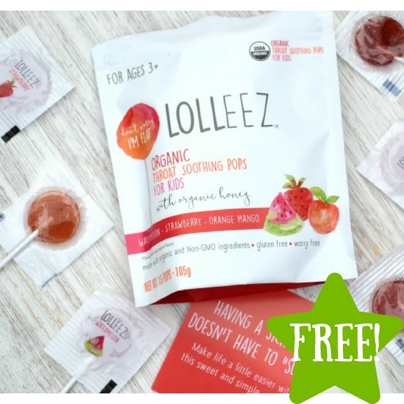 FREE Lolleez Throat Soothing Lollipops