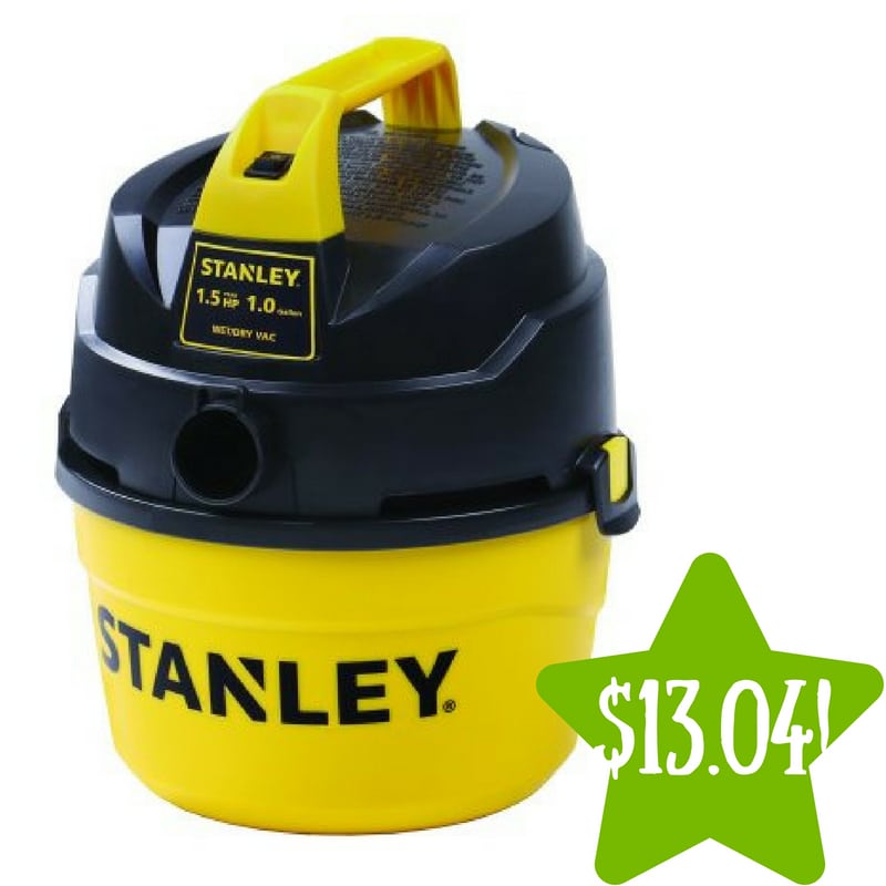 Walmart: Stanley 1 Gallon Wet Dry Vac Only $13.04 (Reg. $30) 