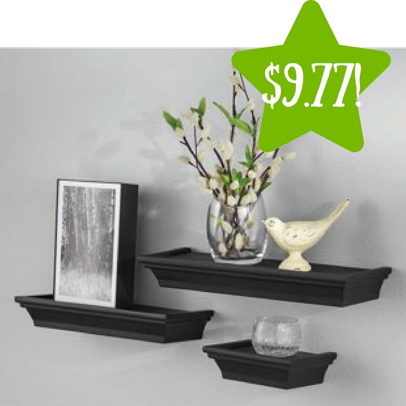 Walmart: Mainstays 3-Piece Decorative Shelf Set Only $9.77 