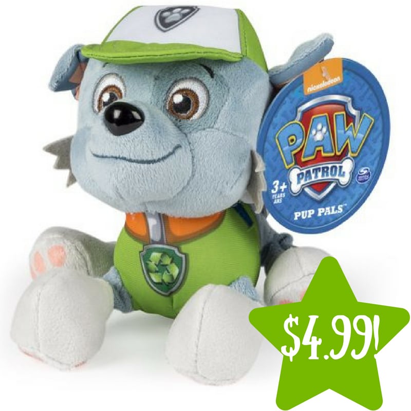 Walmart: Paw Patrol Plush Pup Pals, Rocky Only $4.99 (Reg. $20)