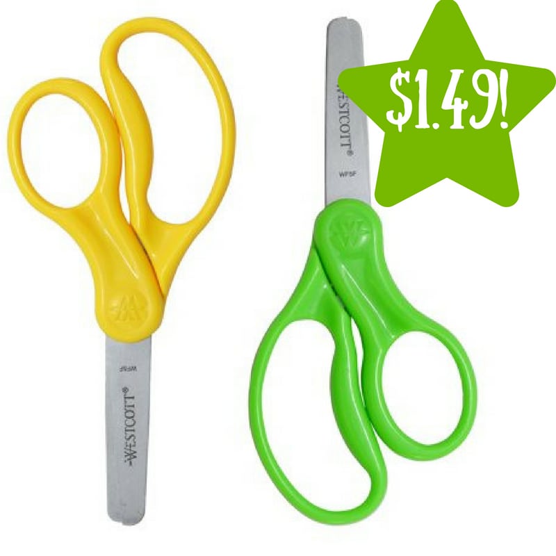 Walmart: Westcott 5" Blunt Kids' Scissors 2 Pack Only $1.49 (Reg. $7.17)