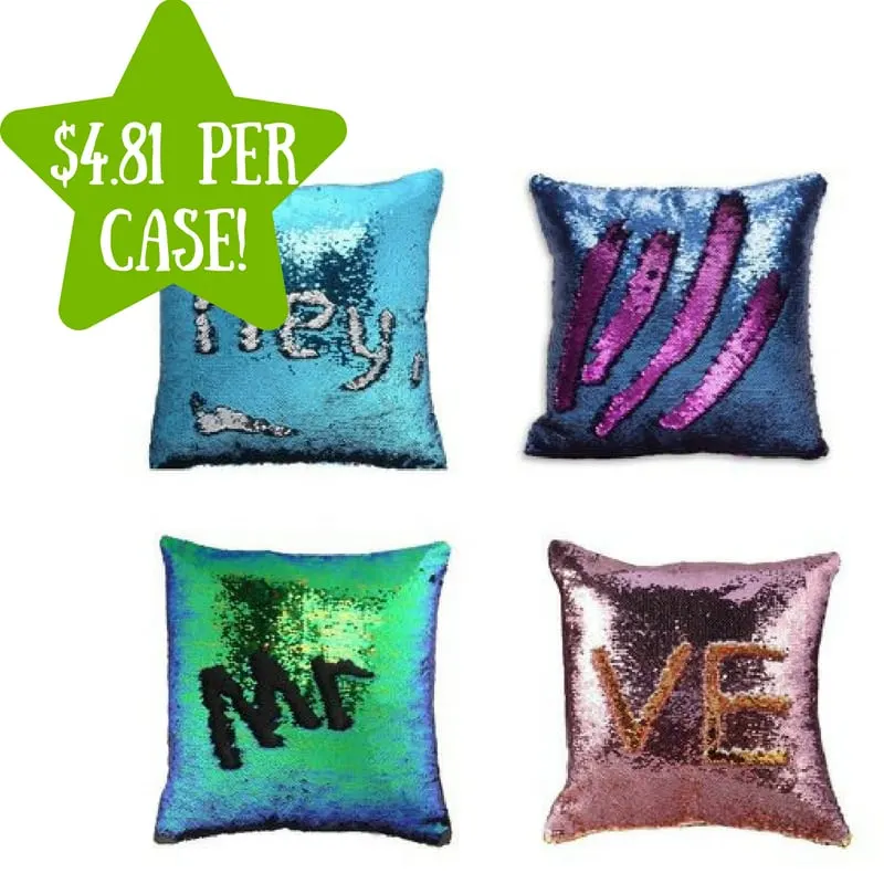 Walmart: Reversible Mermaid Throw Pillow Case 4 Pack Only $4.81 Per Case Walmart: Reversible Mermaid Throw Pillow Case 4 Pack Only $4.81 Per Case
