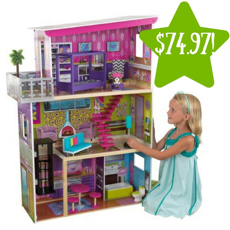 Walmart: KidKraft Super Model Dollhouse with 11 Accessories Only $74.97 (Reg. $140)