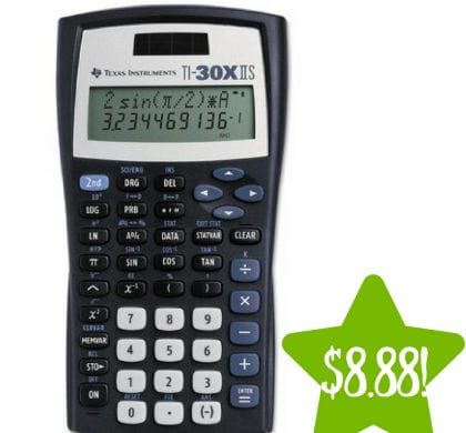 Walmart: Texas Instruments TI-30X IIS Scientific Calculator Only $8.88 (Reg. $13)