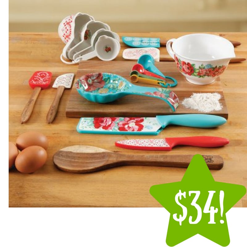 Walmart: The Pioneer Woman Vintage Floral 20-Pc. Gadget Set Only $34 (Reg. $60) 