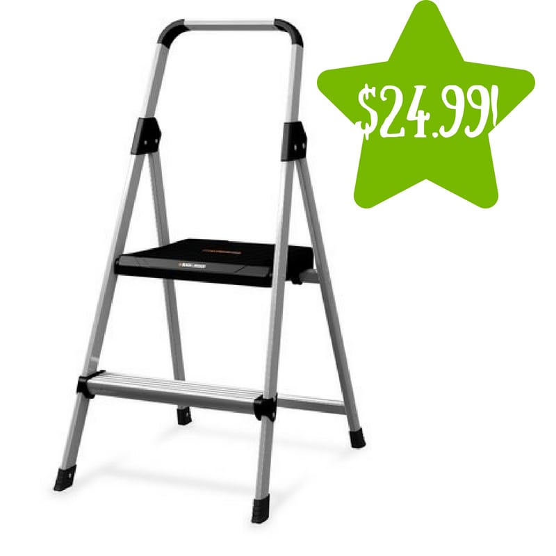 Walmart: Black and Decker Lightweight Folding Step Stool Only $24.99 (Reg. $58) 