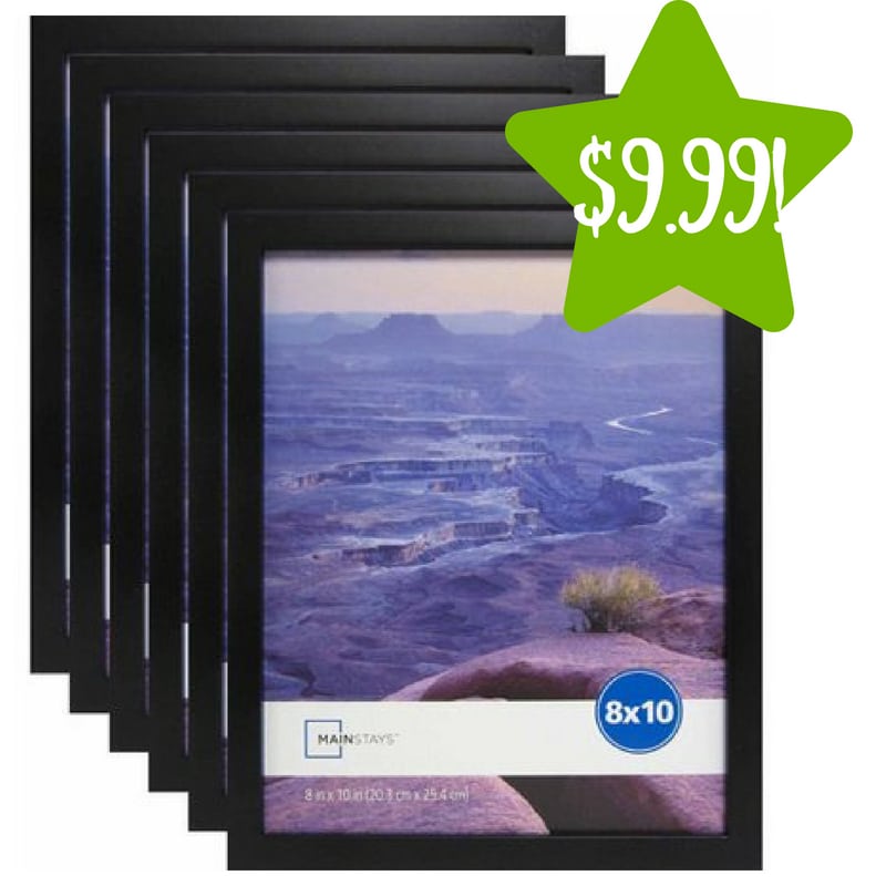 Walmart: Set of 6 Mainstays 8" x 10" Black Linear Frame Only $9.99 (Reg. $29)