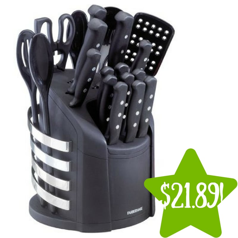 Walmart: Farberware 17-Piece Knife and Kitchen Tool Set Only $21.89