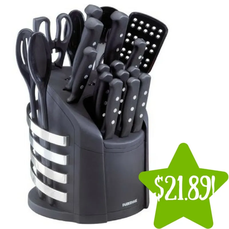 Walmart: Farberware 17-Piece Knife and Kitchen Tool Set Only $21.89 Walmart: Farberware 17-Piece Knife and Kitchen Tool Set Only $21.89