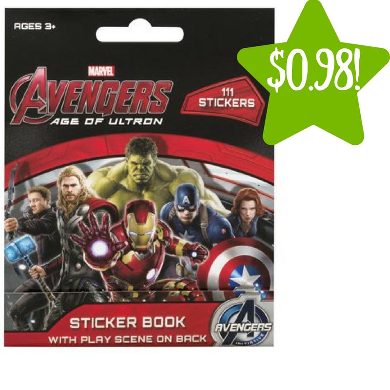 Walmart: Avengers: Age of Ultron Sticker Book Only $0.98 (Reg. $6)