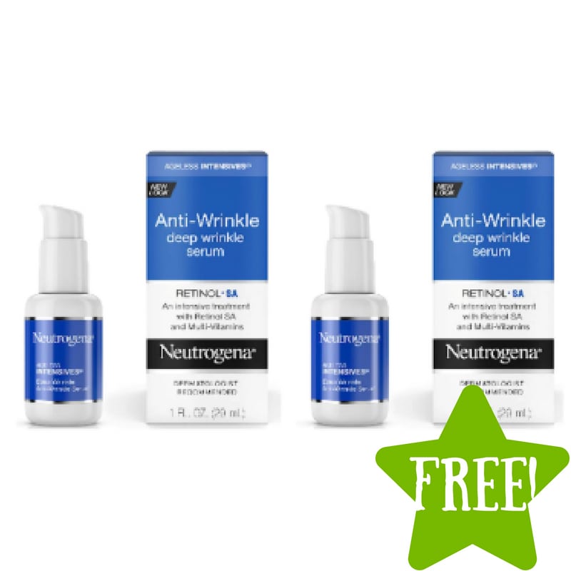 FREE Neutrogena Anti-Wrinkle Facial Serum