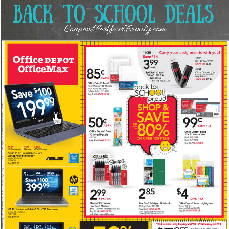 Office Depot Weekly Ad Preview & Back To School Deals .20 folders, .