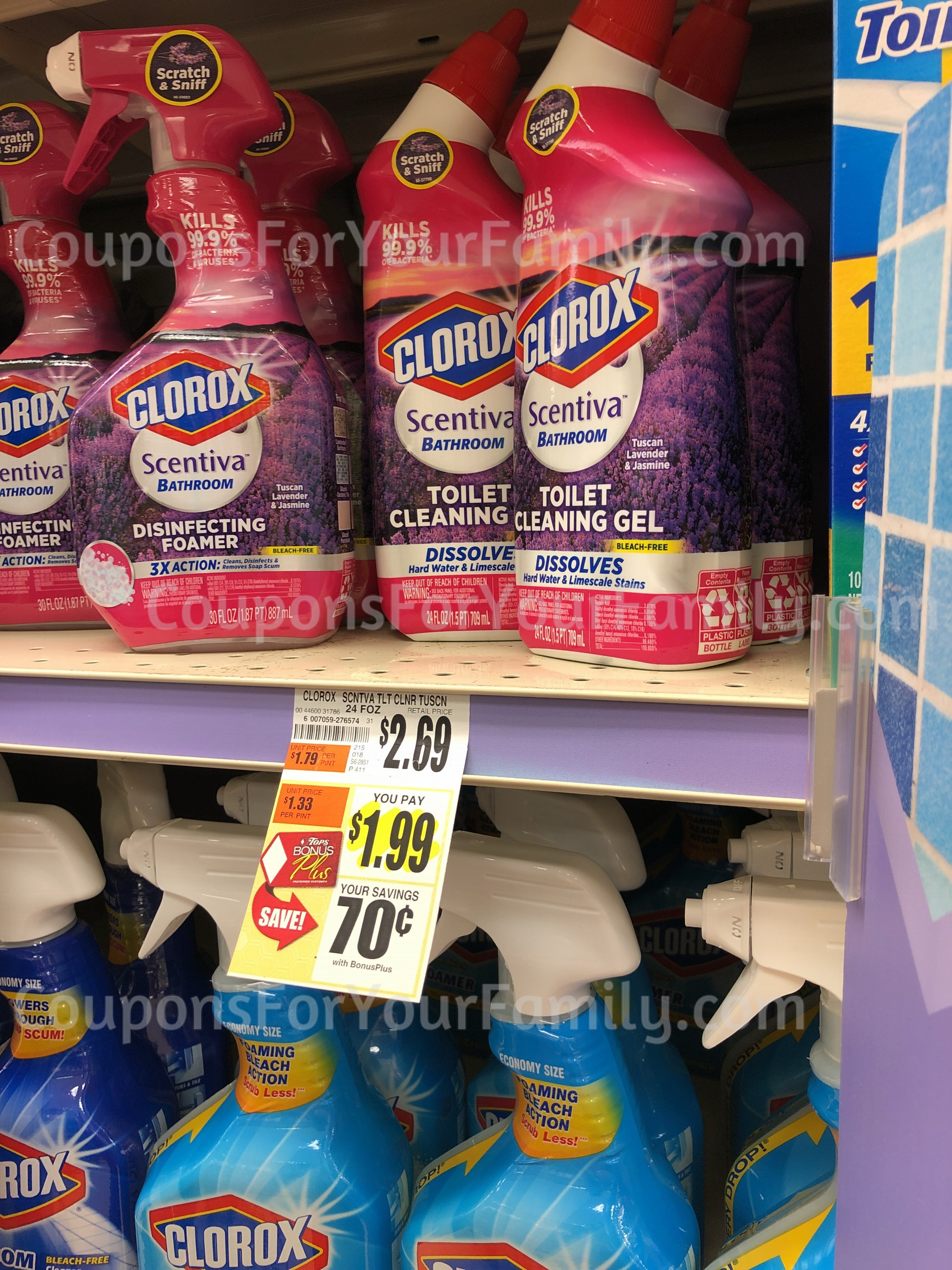 Want cheap Clorox Scentiva Toilet Bowl Cleaner? See how to get as low as $.16 net cost!