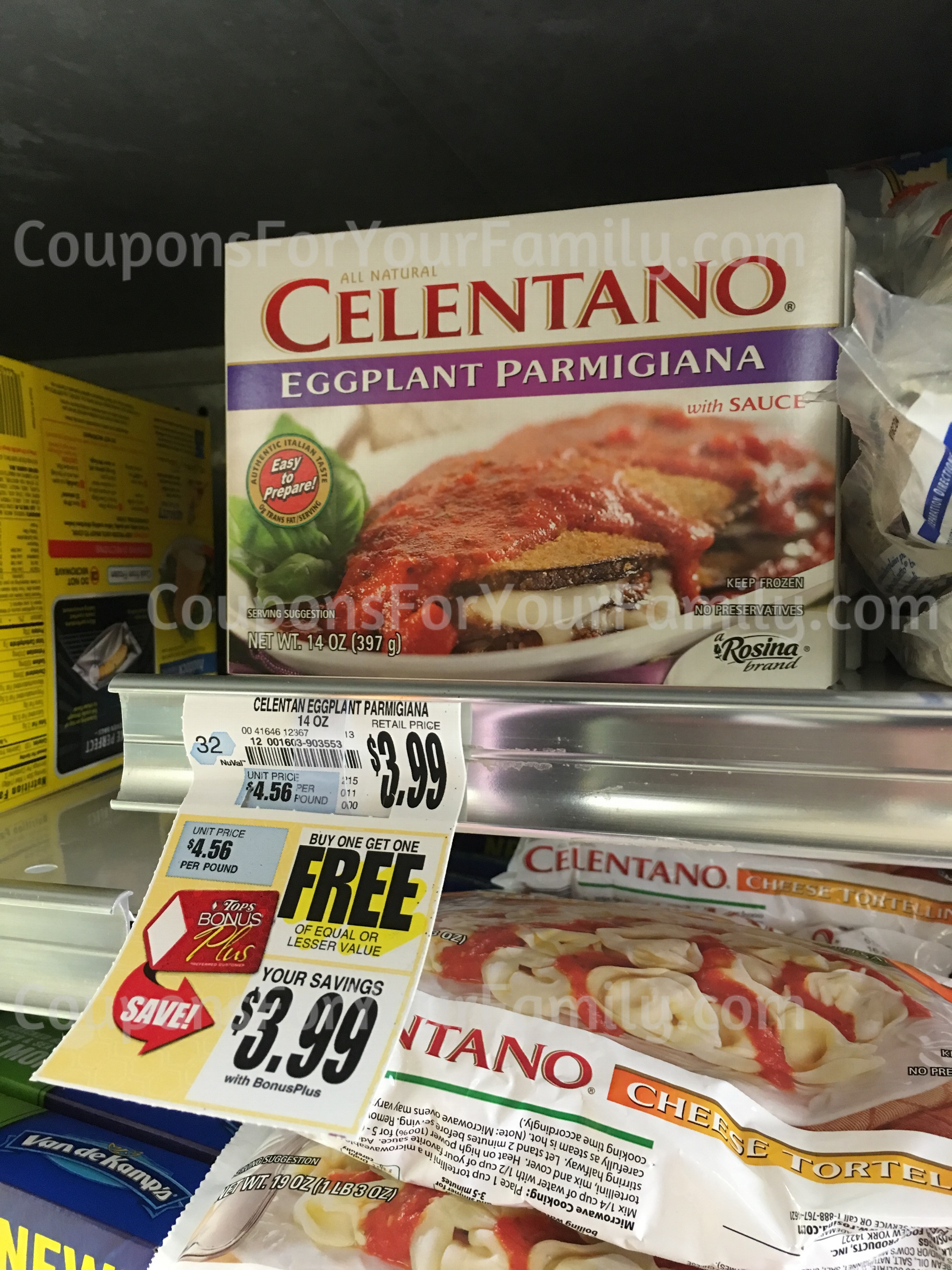 tops markets celentano pasta coupon deal