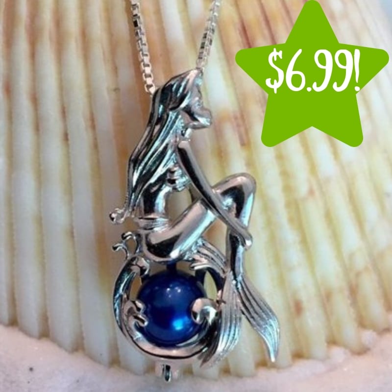 Walmart: Sitting Mermaid Pearl Cage Necklace Only $6.99 Shipped