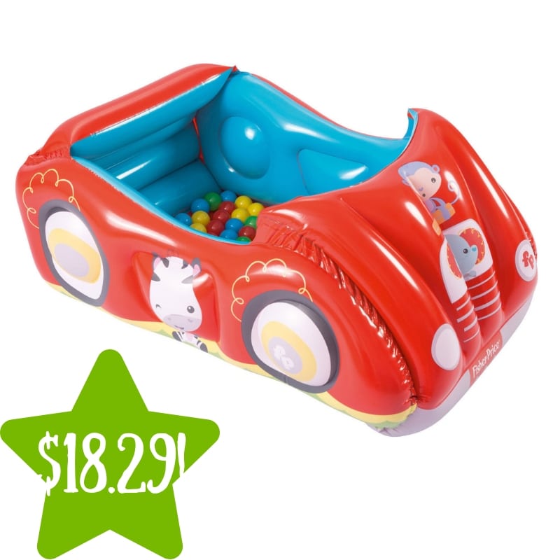 Walmart: Fisher Price Race Car Inflatable Ball Pit Only $18.29 (Reg. $40)