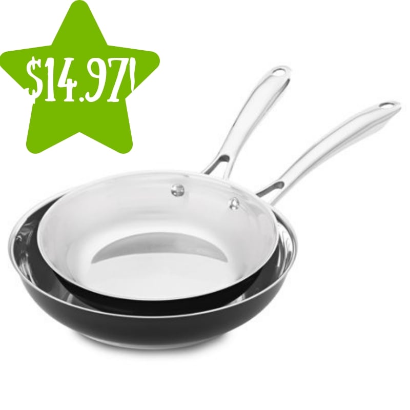 Walmart: KitchenAid Stainless Steel 8" & 10" Skillets Twin Pack Only $14.97 (Reg. $50)