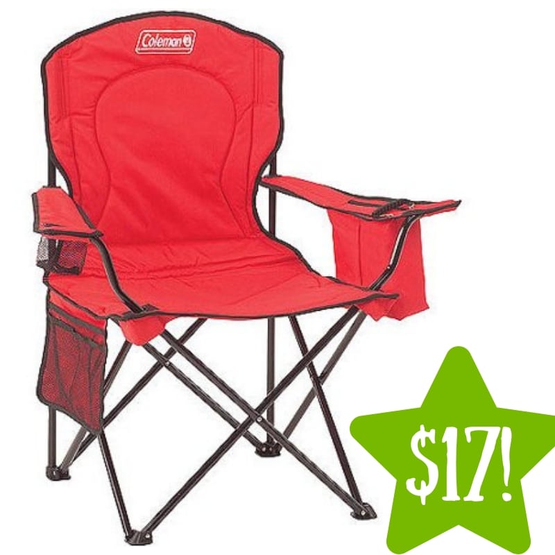 Walmart: Coleman Oversized Quad Chair with Cooler Pouch Only $17