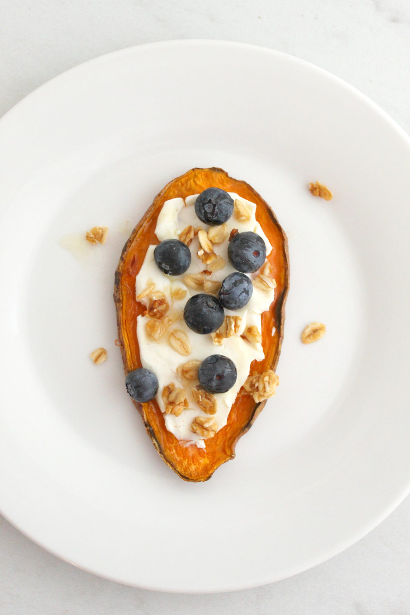 Blueberry Cream Cheese Sweet Potato Toppings