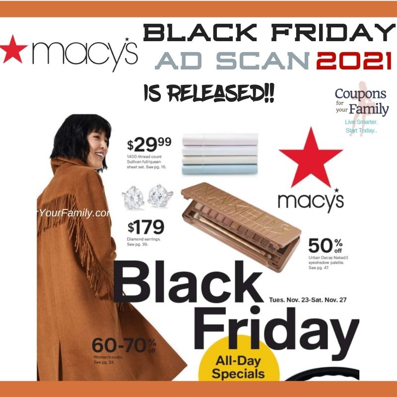 Macy's Black Friday Ad & Deals 2021 plus early access deals available